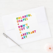 Sticker Carré Art Abstrait (Enveloppe)