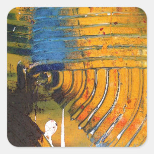 Sticker Carré Art Abstrait