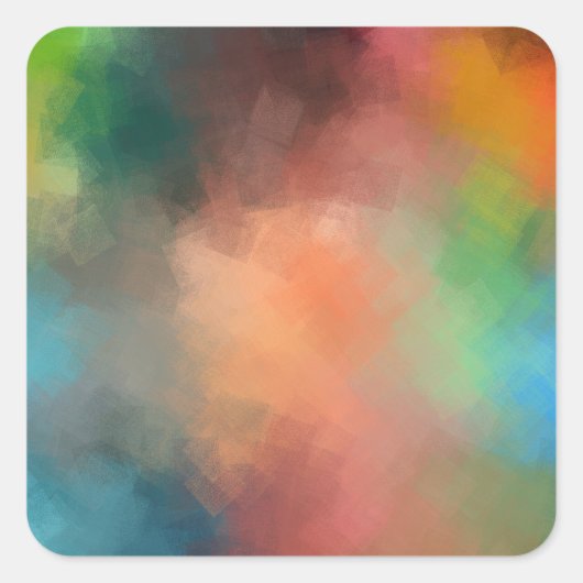Sticker Carré Art abstrait moderne élégant modèle vierge (Devant)