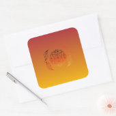 Sticker Carré Art botanique Ember‑Tone (Enveloppe)