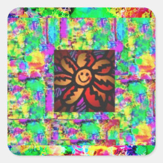 Sticker Carré Art cool