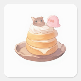 Sticker Carré Art créatif Whimsical