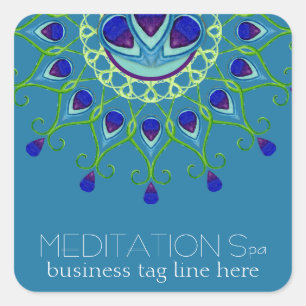 Sticker Carré Art Déco Nouveau Pic Pièce d'entreprise moderne