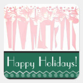 STICKER CARRÉ ART DÉO (Devant)