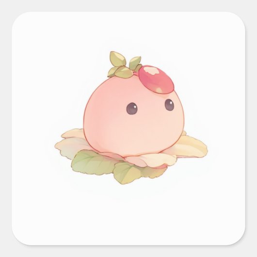 Sticker Carré Art doux (Devant)