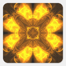 Art fractal solaire d'or fondu