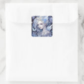 Sticker Carré Art Imaginaire Fairy Bleu (Sac)