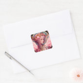 Sticker Carré Art Imaginaire rose Fairy Angel (Enveloppe)