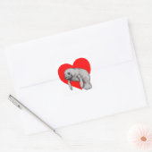 Sticker Carré art manatee (Enveloppe)