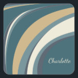 Sticker Carré Art marbre Abstrait élégant en Turquoise Personnal<br><div class="desc">Ajoutez une touche d'élégance à vos effets grâce à ce sticker en marbre fin Abstrait unique en bleu et vert. Avec un mélange époustouflant de motifs en marbre tourbillonnant dans des tons bleu et vert riches, cet autocollant apporte une touche artistique à tout article. Personnalisez-le avec votre nom ou un...</div>