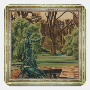 Sticker Carré Artemis Dans Les Jardins