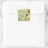 Sticker Carré Arthur Rackham Illustration Nymphe sur un rocher (Sac)