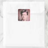 Sticker Carré Arthur Rimbaud (Sac)