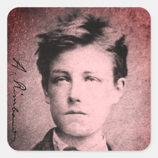Sticker Carré Arthur Rimbaud (Devant)