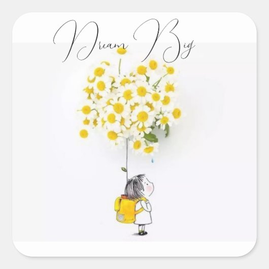 Sticker Carré Articles d'artisanat et de fête > Fournitures d'en (Devant)