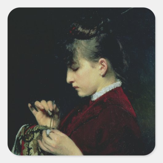Sticker Carré Artisanat, 1887 (Devant)
