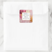 Sticker Carré Artistic Gold et rose Abstrait bougie Business (Sac)