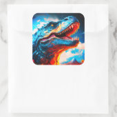 Sticker Carré Artsy Dinosaur (Sac)