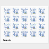 Sticker Carré Aruba à vie (Feuille)