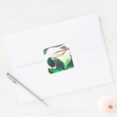 Sticker Carré Arum Lily aquarelle peinture originale (Enveloppe)