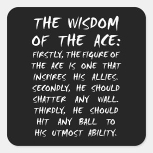 Sticker Carré as owl volleyball sagesse anime manga cosplay