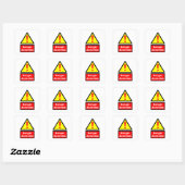 Sticker Carré Asbestos warning (Feuille)