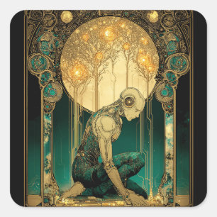 Sticker Carré Ascension Lumineuse