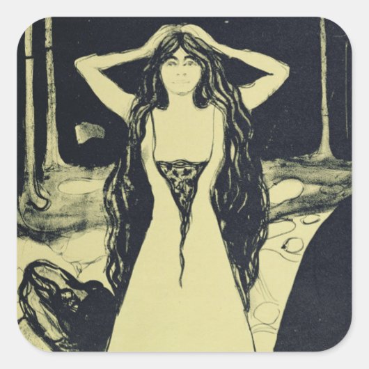 Sticker Carré Ashes (Après l'automne), 1899 (Devant)
