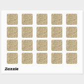 Sticker Carré Asie 10 (Feuille)