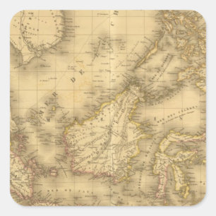 Sticker Carré Asie 13