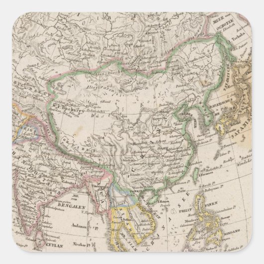 Sticker Carré Asie 13 (Devant)