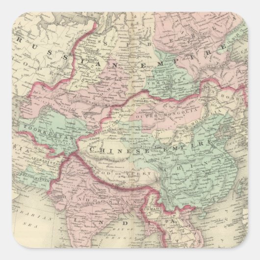 Sticker Carré Asie 19 (Devant)