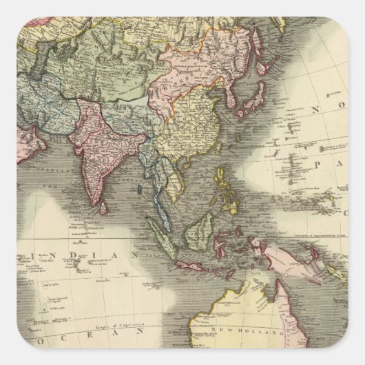 Sticker Carré Asie 28 (Devant)