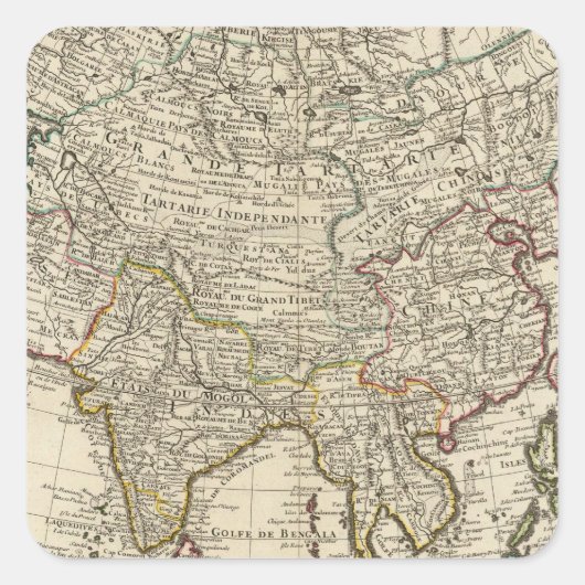 Sticker Carré Asie 30 (Devant)