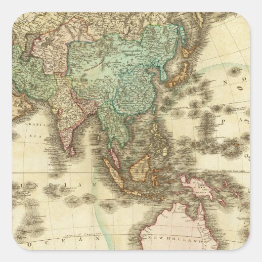 Sticker Carré Asie 32 (Devant)