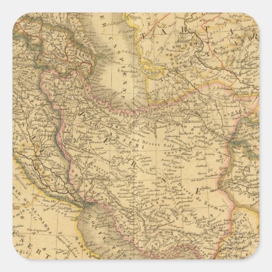 Sticker Carré Asie 33 (Devant)