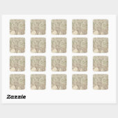 Sticker Carré Asie 5 (Feuille)