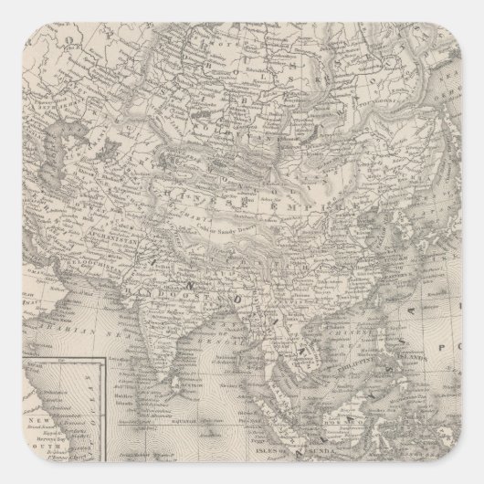 Sticker Carré Asie 9 (Devant)