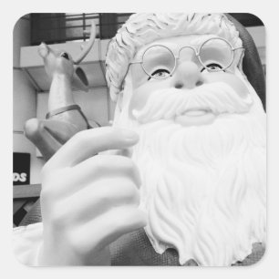 Sticker Carré Asie, Japon, Tokyo. Père Noël en Ikebukuro