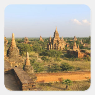 Sticker Carré Asie, Myanmar (Birmanie), Bagan (Pagan). Divers