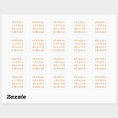 Sticker Carré ASL Hand American Sign Language Cadeau (Feuille)