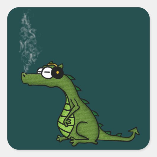 Sticker Carré ASMR Dragon (Devant)