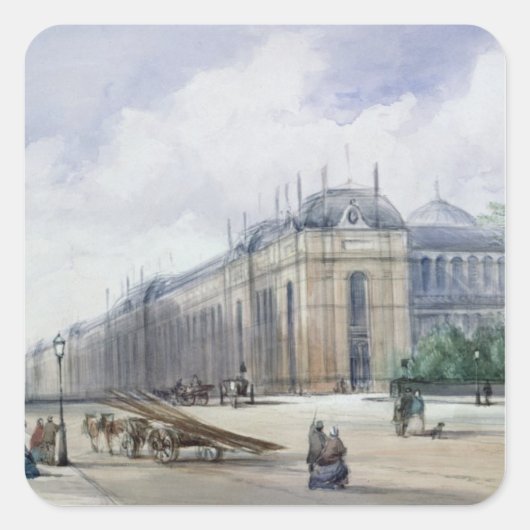 Sticker Carré Aspect sud-est de l'exposition de 1862 (Devant)