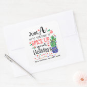 Sticker Carré Assaisonnez vos Vacances Sauce piquante d'assaison (Enveloppe)