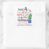 Sticker Carré Assaisonnez vos Vacances Sauce piquante d'assaison (Sac)