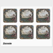 Sticker Carré Assiette Fairytale (Feuille)