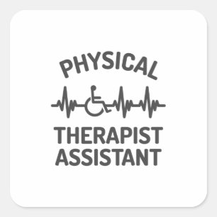Sticker Carré Assistant en physiothérapie, PTA