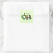 Sticker Carré Assistant en soins infirmiers certifié St. Patrick (Sac)