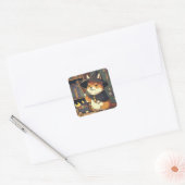Sticker Carré Assistant Shiba Inu (Enveloppe)