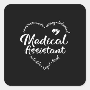 Sticker Carré Assistante Médicale, MA